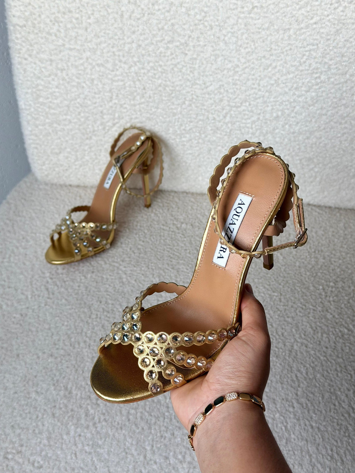 Aquazzura Heels - Gold