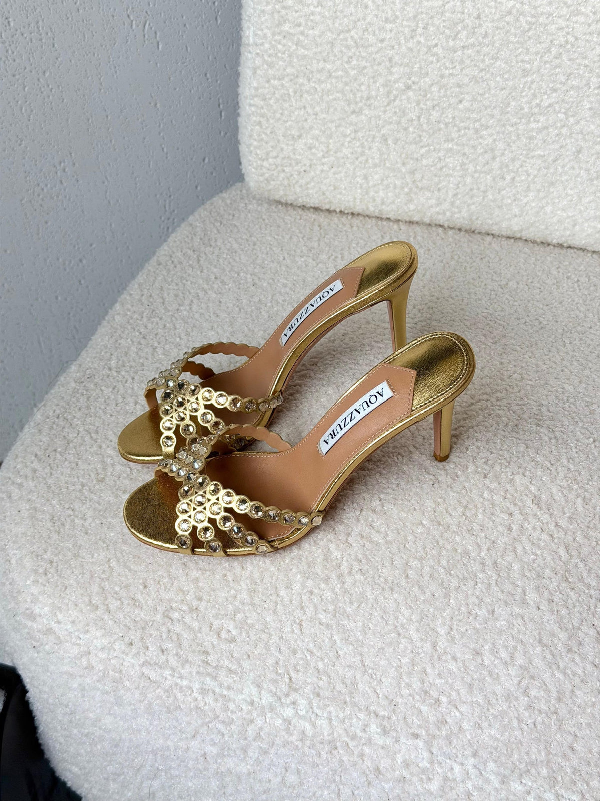 Aquazzura Heels - Gold