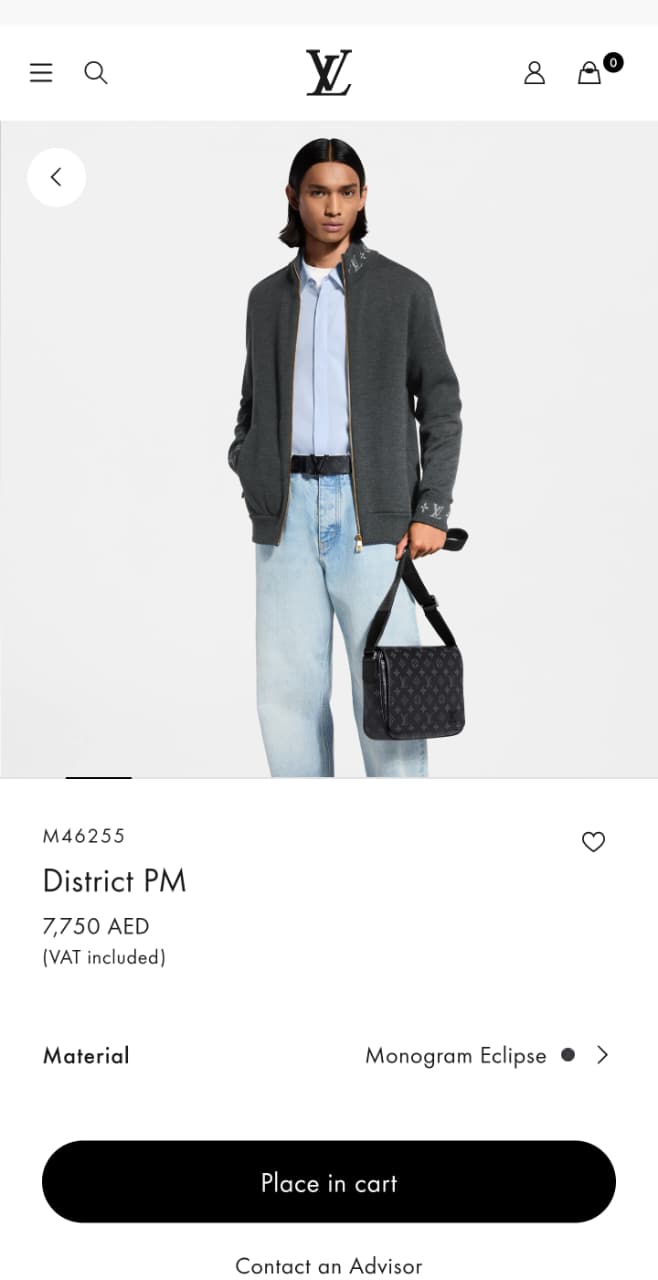Louis Vuitton Crossbody Bag - Dark Grey Monogram