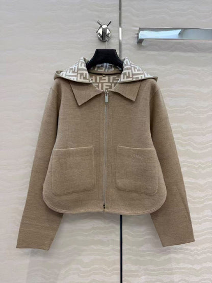 Fendi Jacket - Beige, Beige Monogram