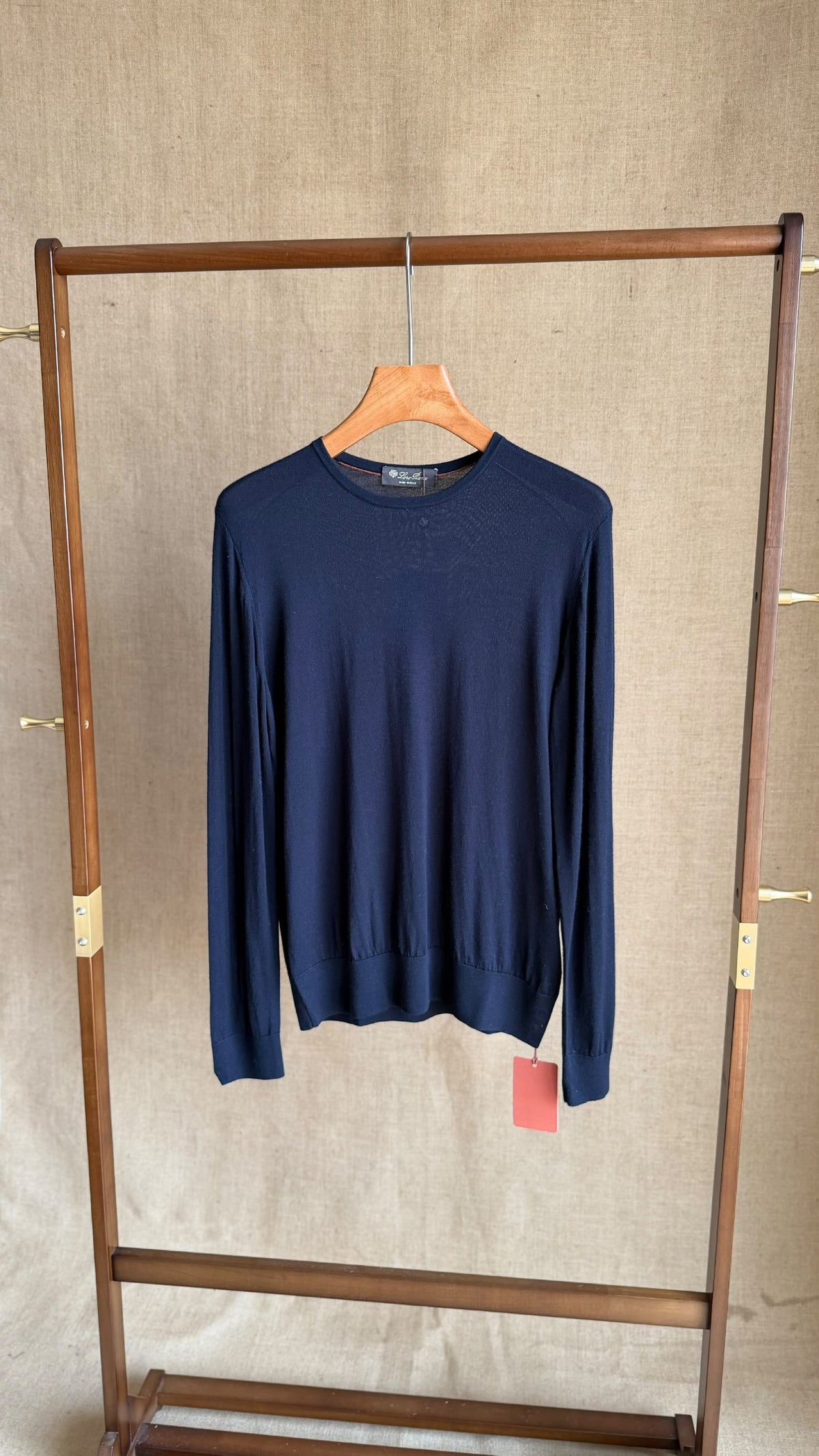 Loro Piana Crew-Neck Sweater - White, Burgundy, Dark Grey, Navy, Black, Beige, Blue