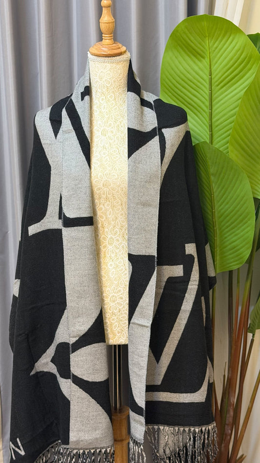 Louis Vuitton Geometric Scarf - Black