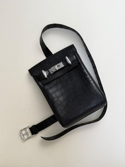 Hermès Backpack - Black Embossed