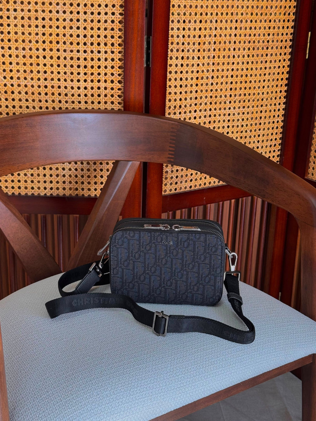 Dior Shoulder Bag - Black Oblique