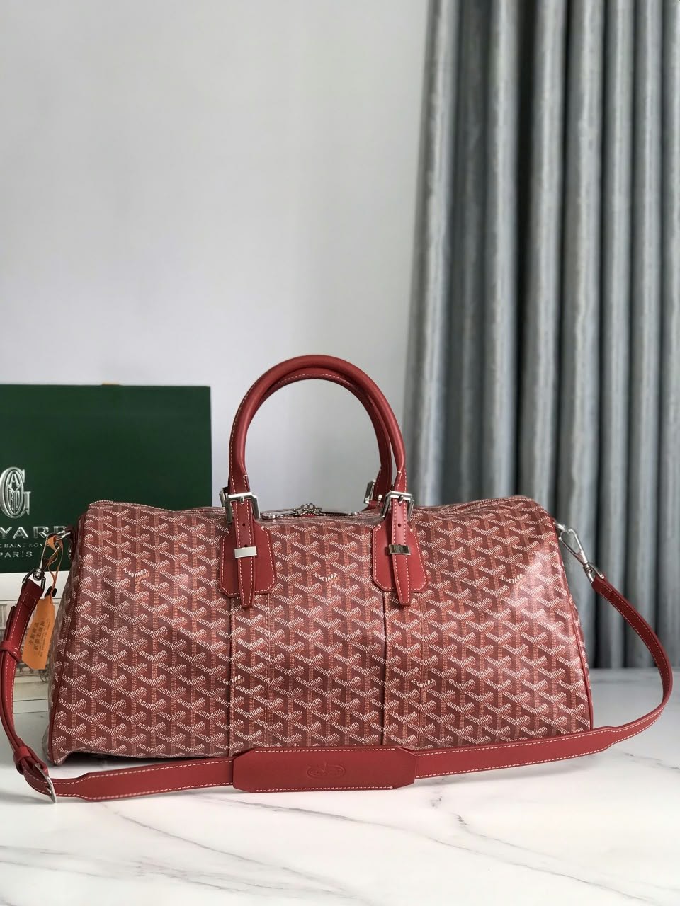 Goyard Boston Travel Bag - Red