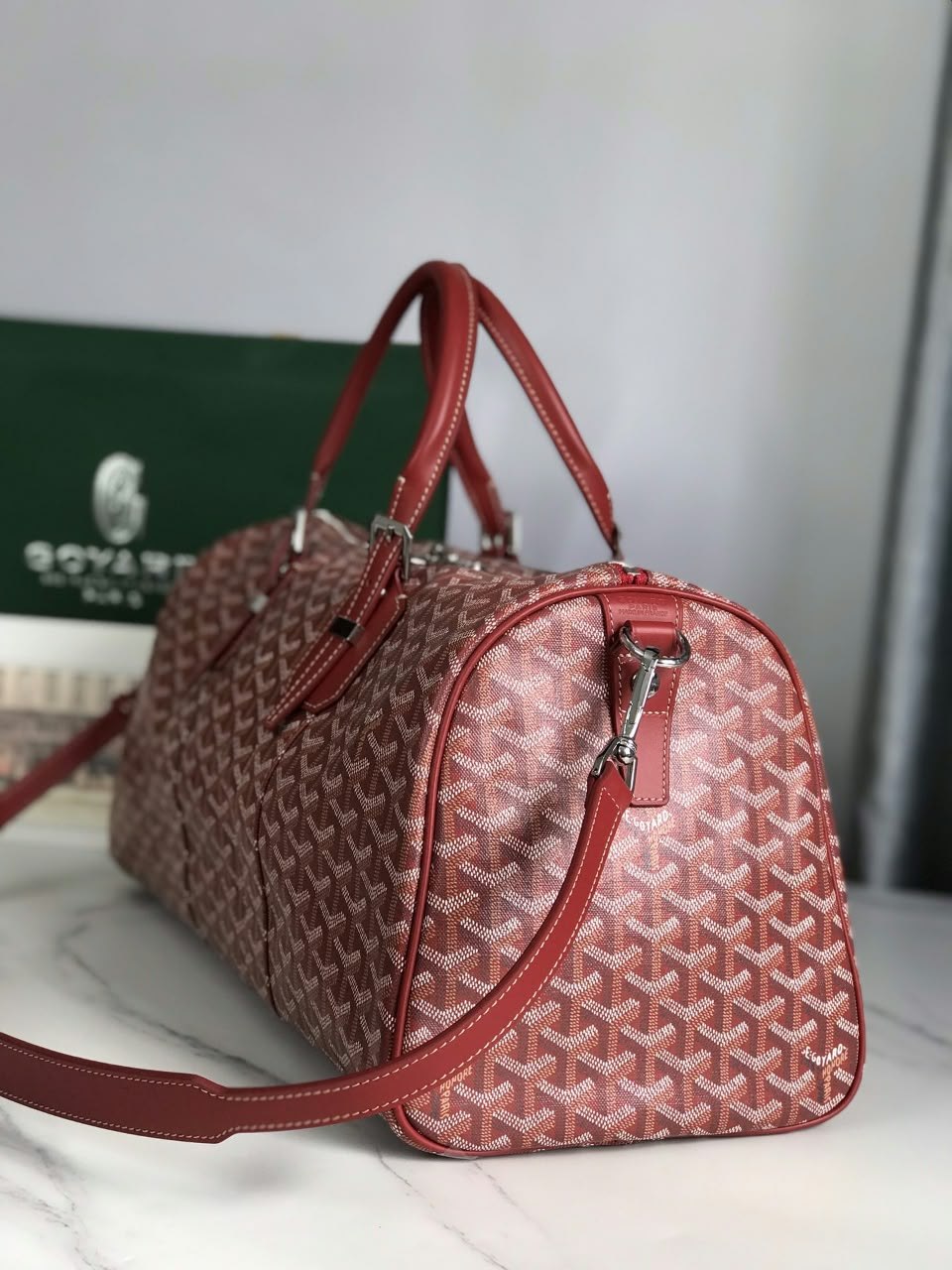 Goyard Boston Travel Bag - Red