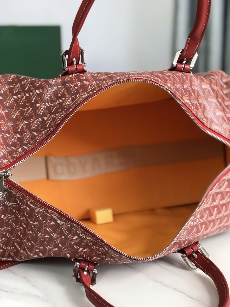 Goyard Boston Travel Bag - Red