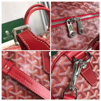 Goyard Boston Travel Bag - Red