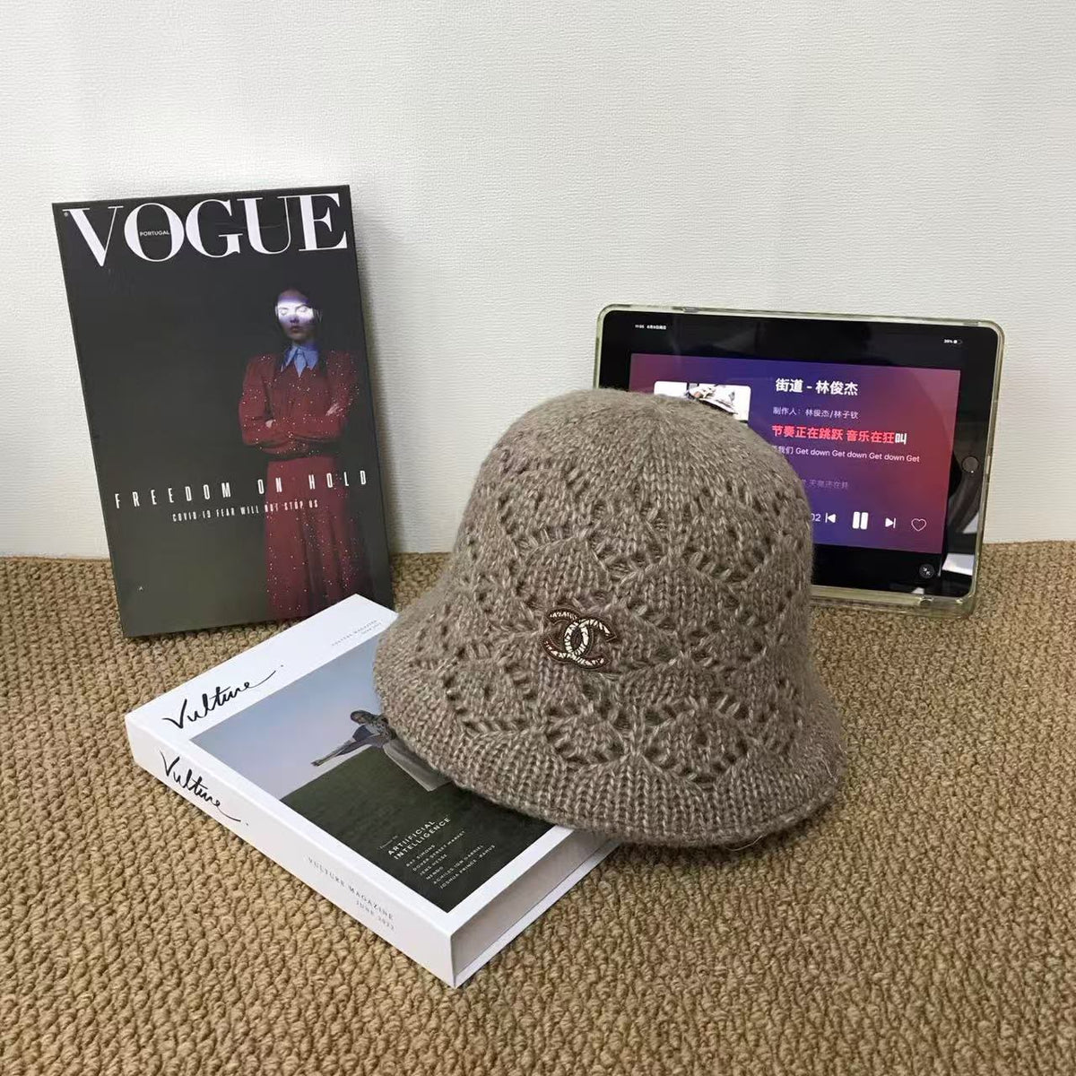 Chanel Hat - Taupe