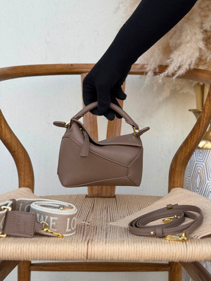 Loewe Handbag Geometric Puzzle - Beige