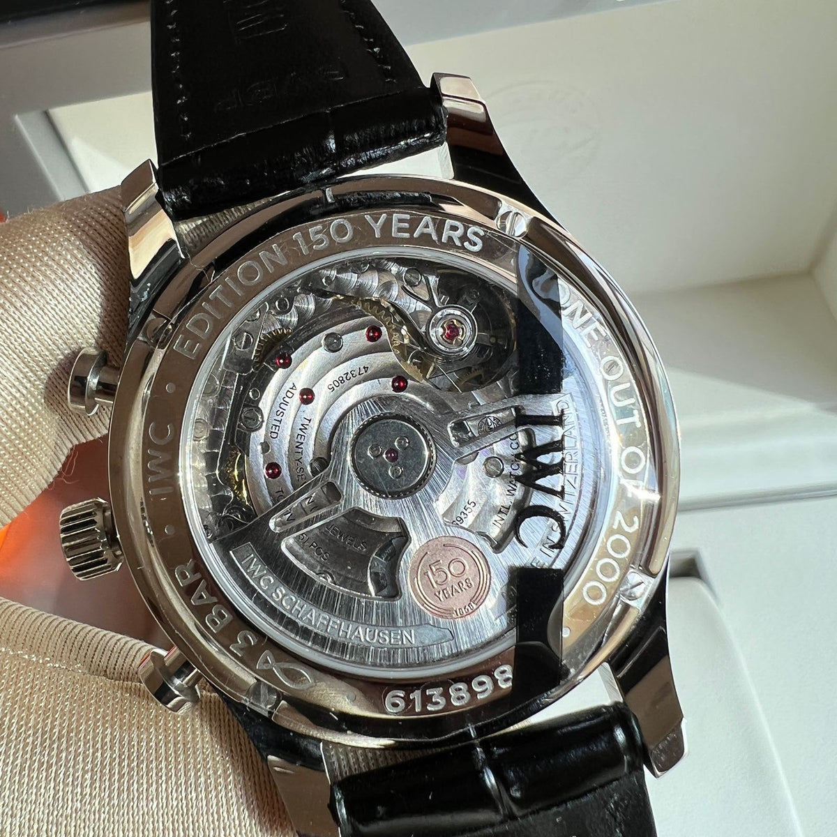 IWC White Dial Chronograph Watch - 