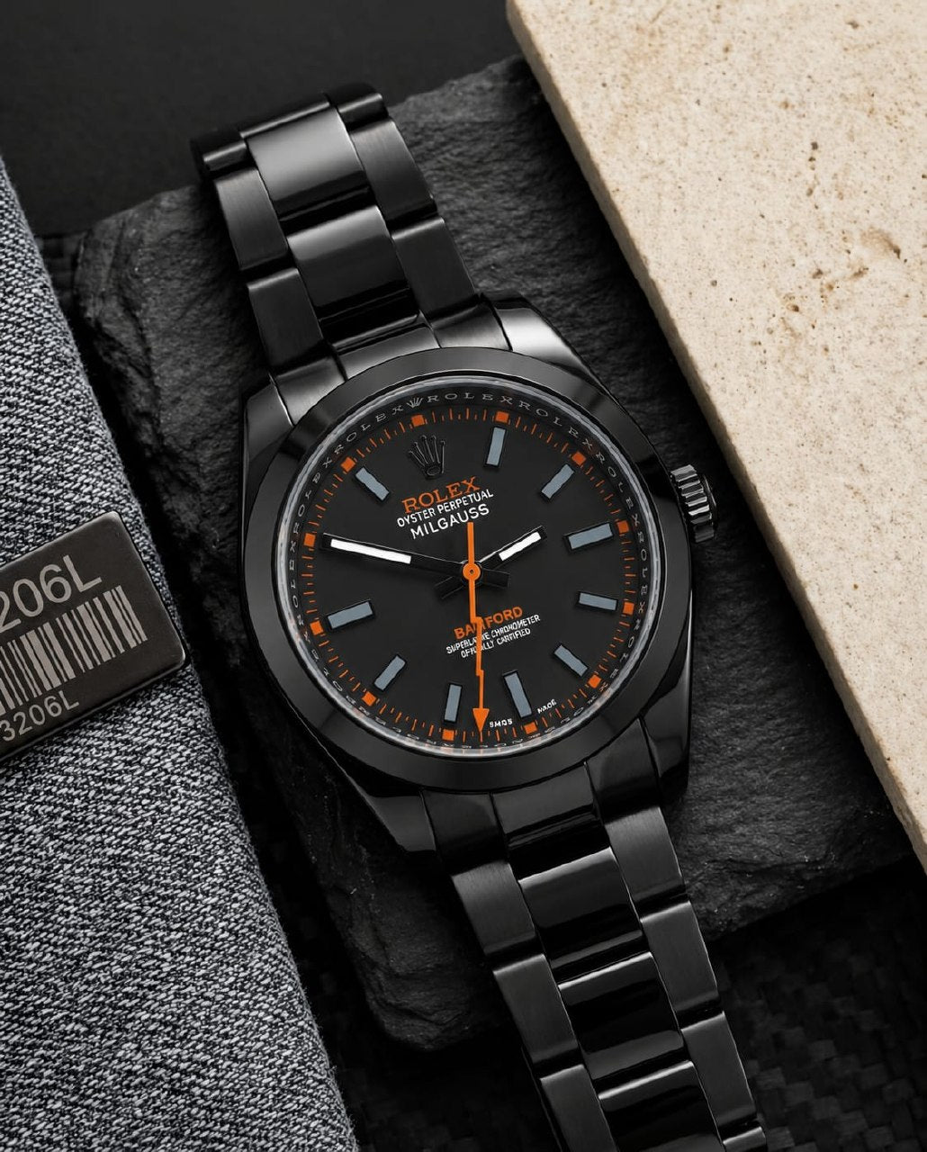 Rolex Watch - Black & Grey
