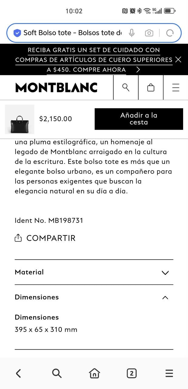 Montblanc Tote Bag - Black