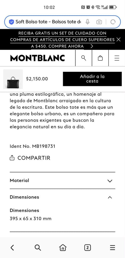 Montblanc Tote Bag - Black