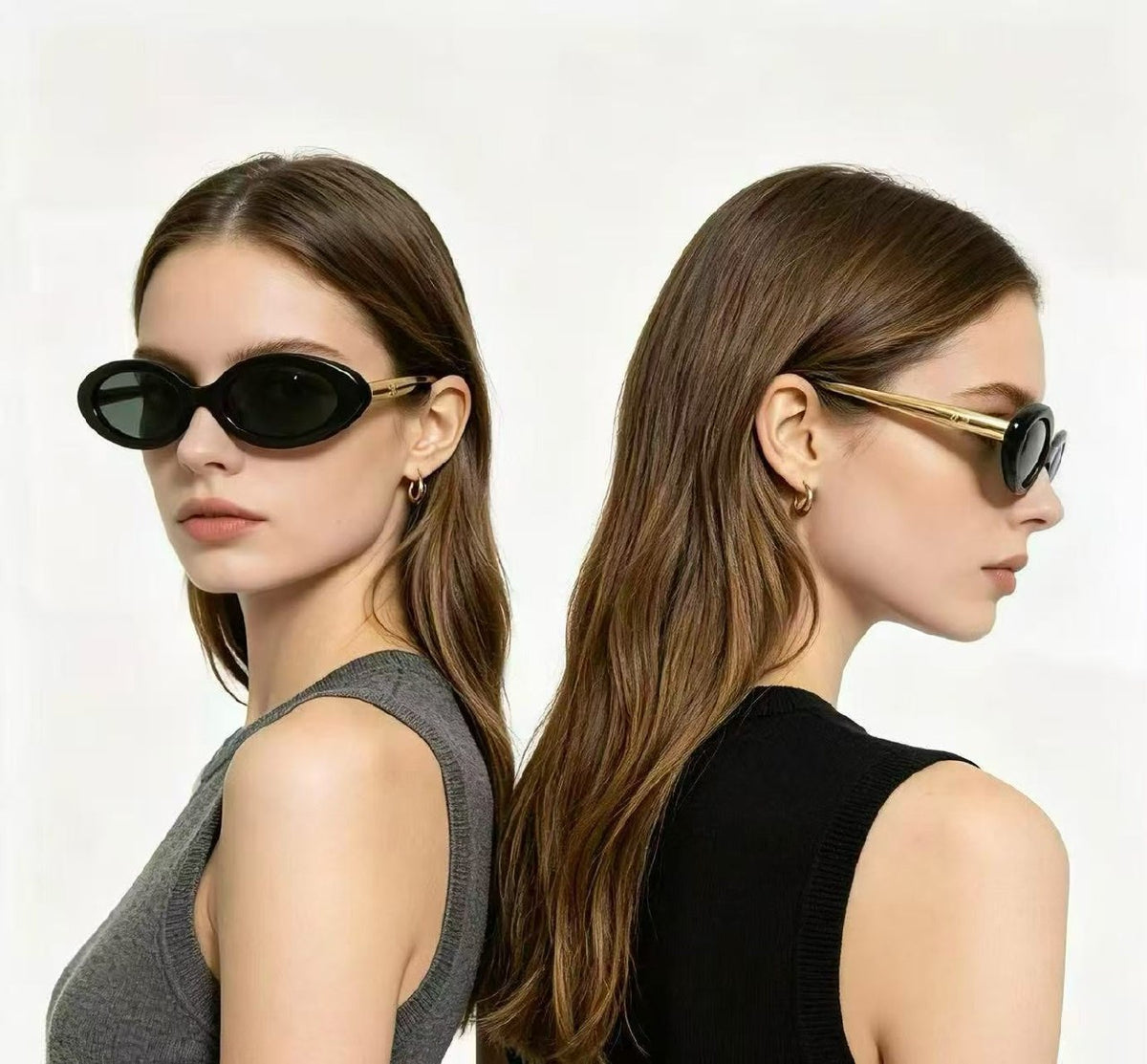 Chanel Slim Oval Sunglasses - 
