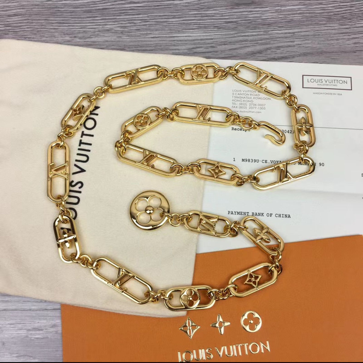 Louis Vuitton Belt - Gold