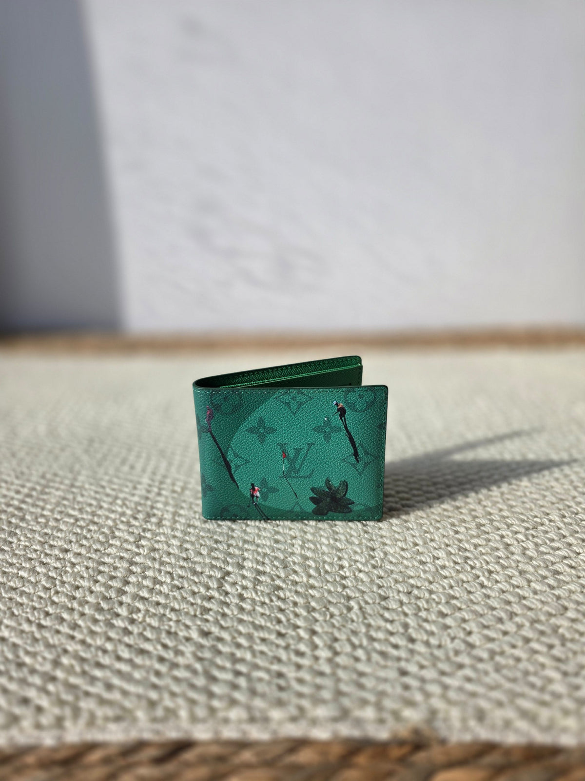 Louis Vuitton Floral Motif Wallet - Green