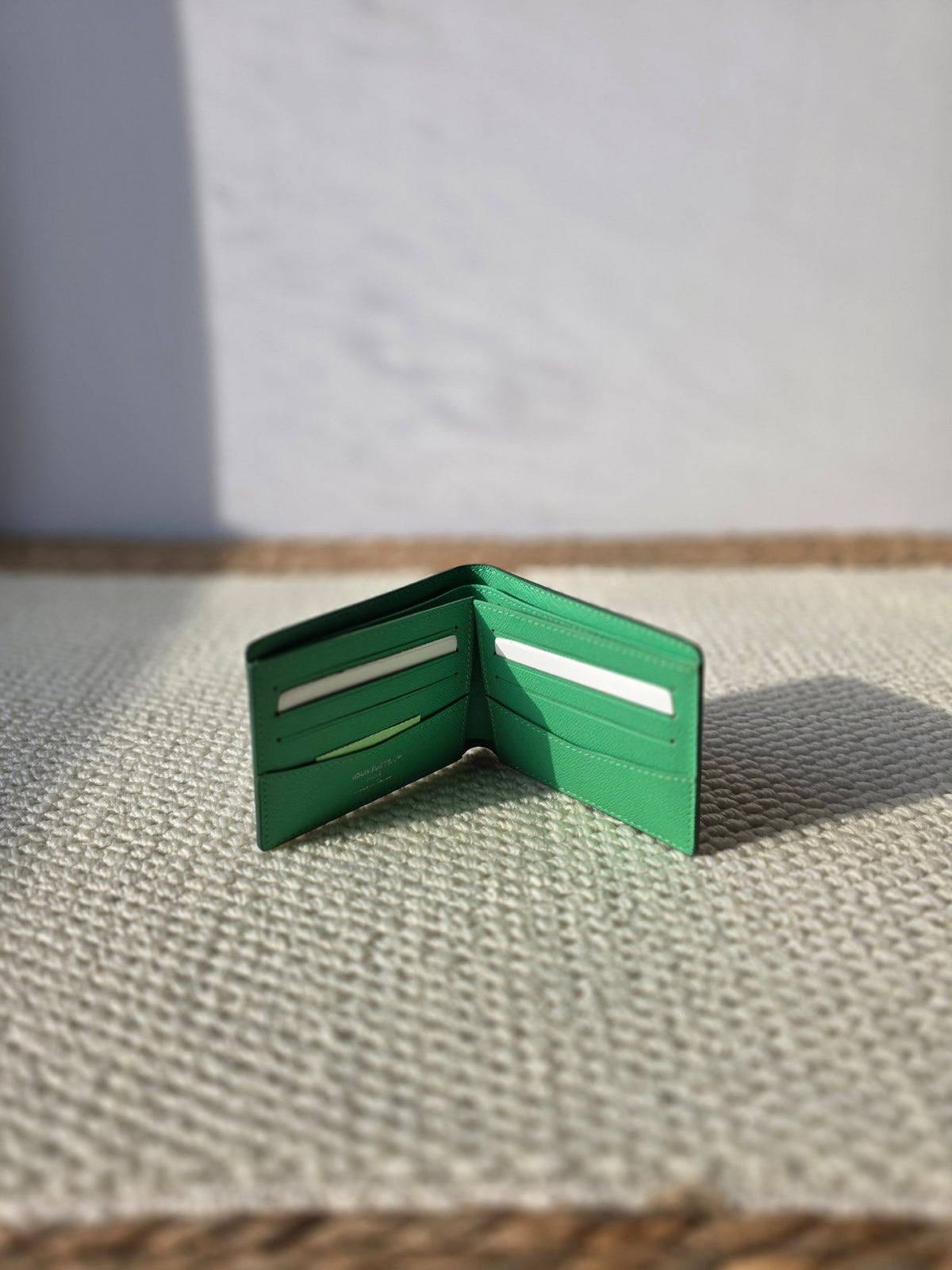 Louis Vuitton Floral Motif Wallet - Green