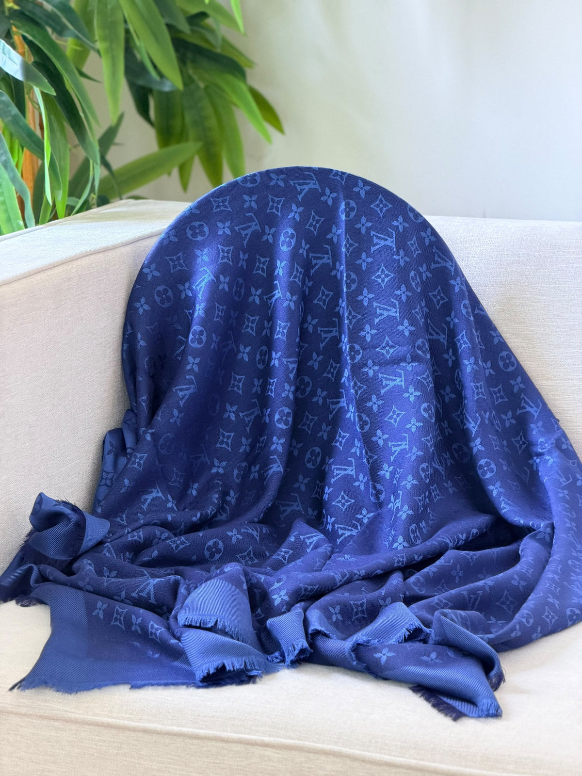 Louis Vuitton Scarf - Navy Monogram