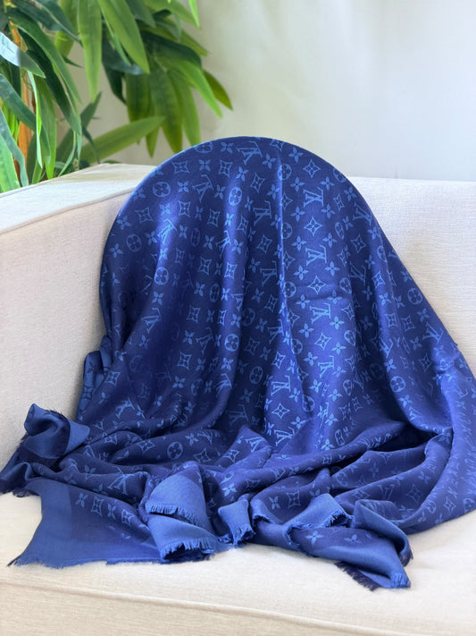 Louis Vuitton Scarf - Navy Monogram