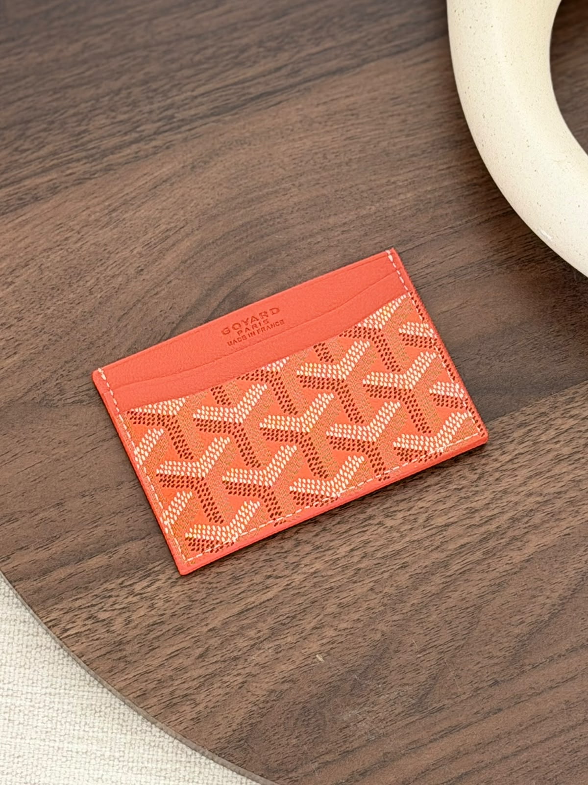 Goyard Card Holder - Orange
