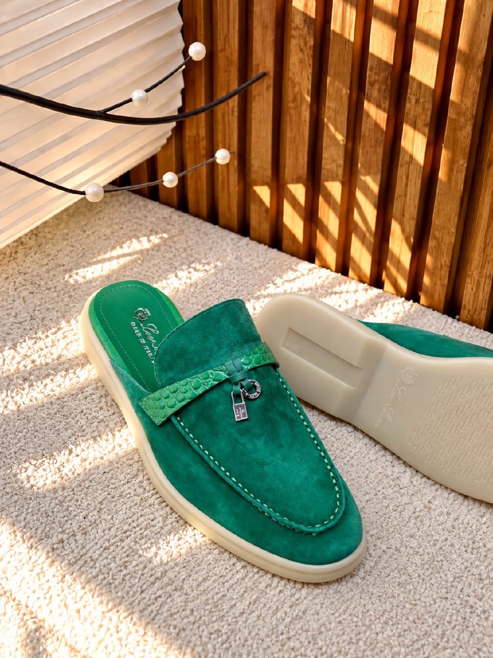 Loro Piana Mule - Green