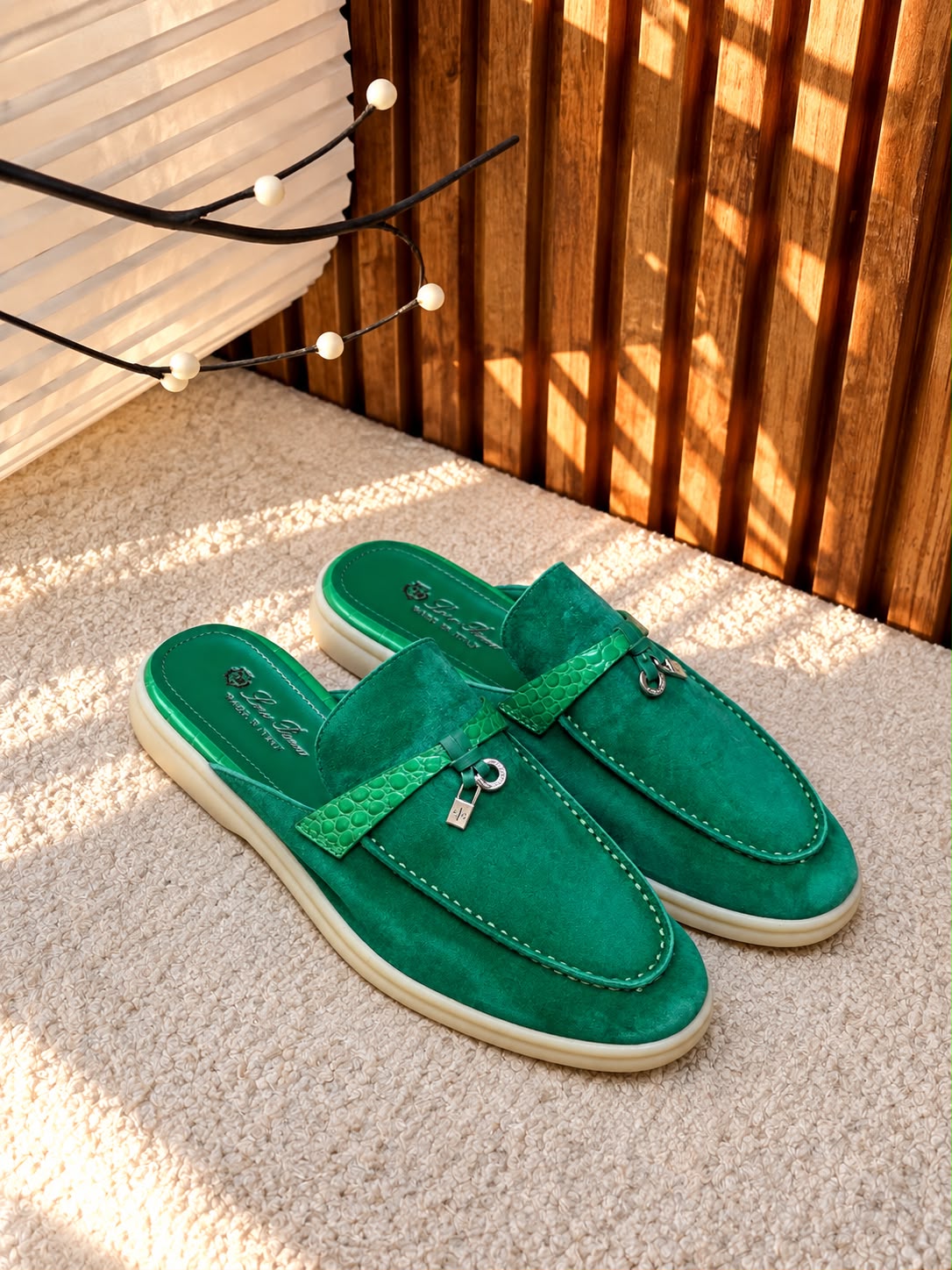 Loro Piana Mule - Green