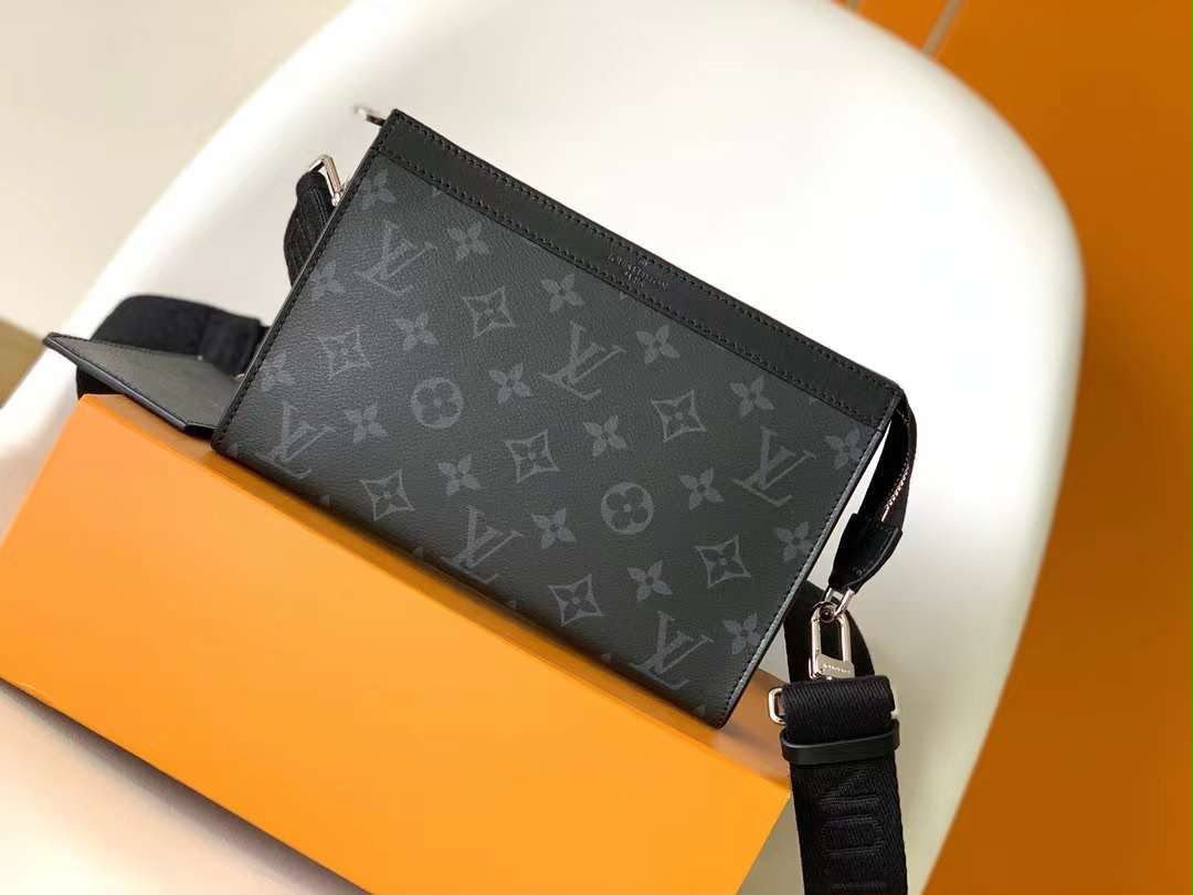 Louis Vuitton Slim Crossbody Bag - Dark Grey Monogram