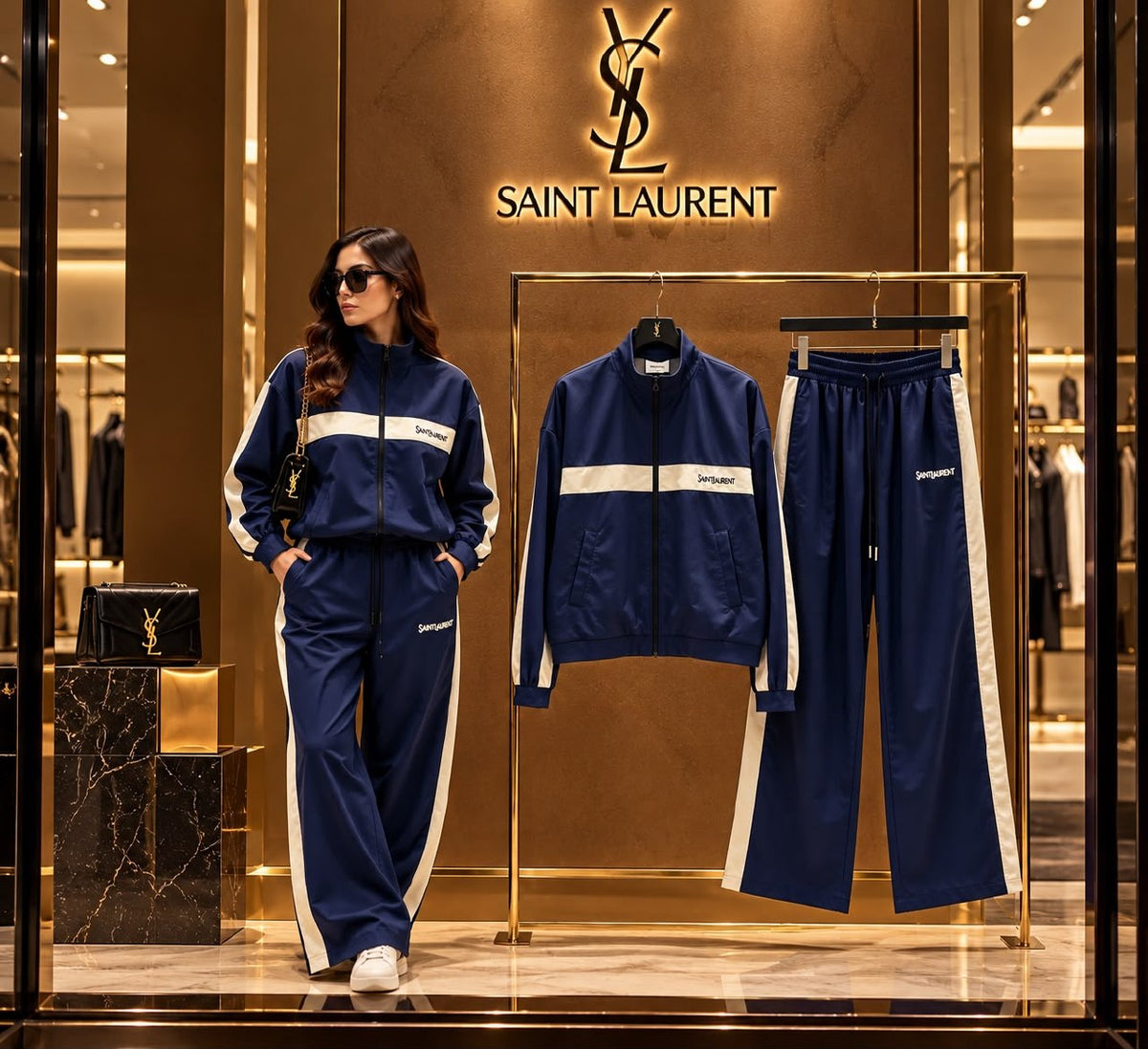 Saint Laurent Tracksuit - Navy