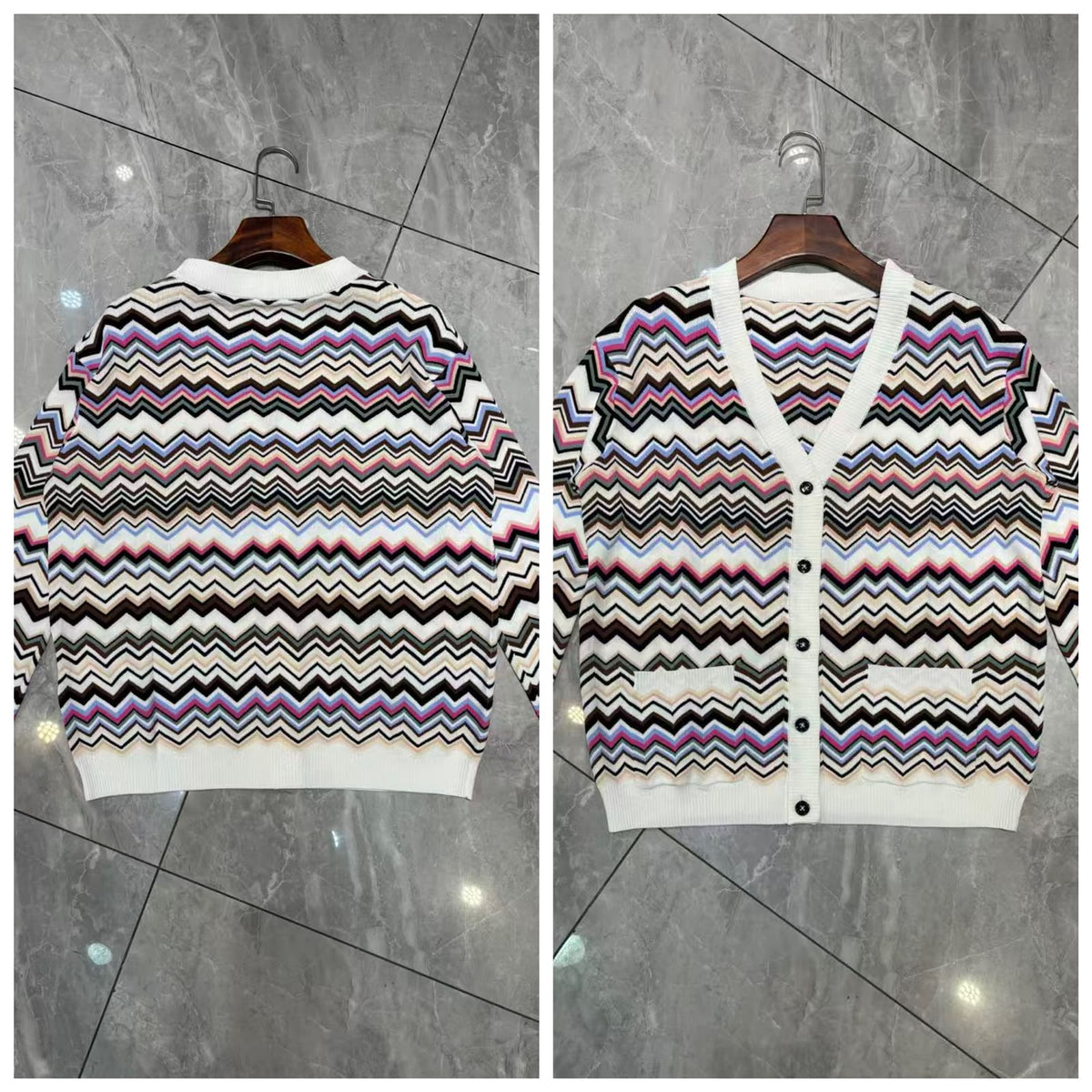 Missoni Chevron Cardigan - Multi