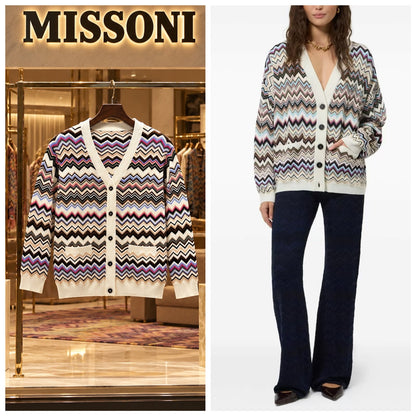 Missoni Chevron Cardigan - Multi