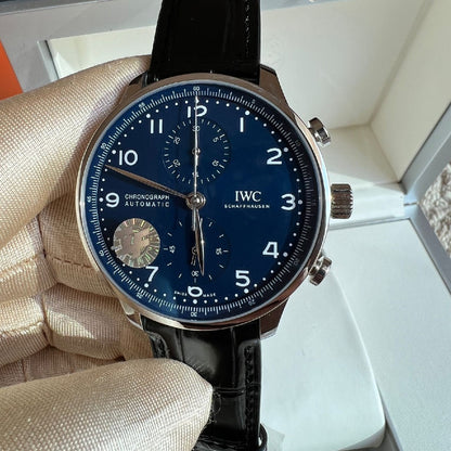 IWC Blue Dial Chronograph Watch - 