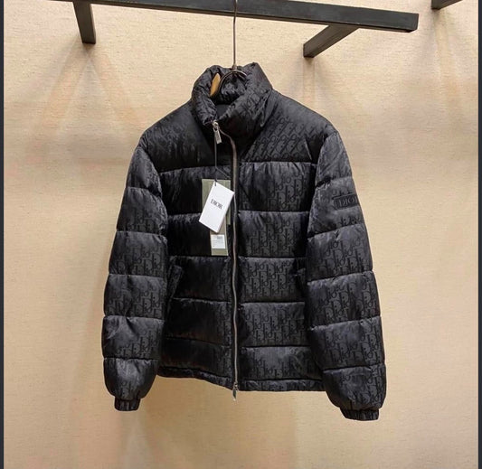 Dior Puffer Jacket - Dark Grey Monogram