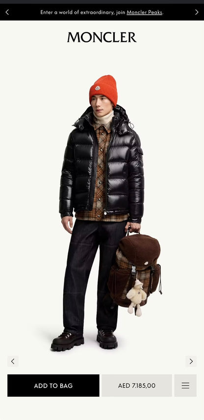 Moncler Maya Puffer Jacket - Black