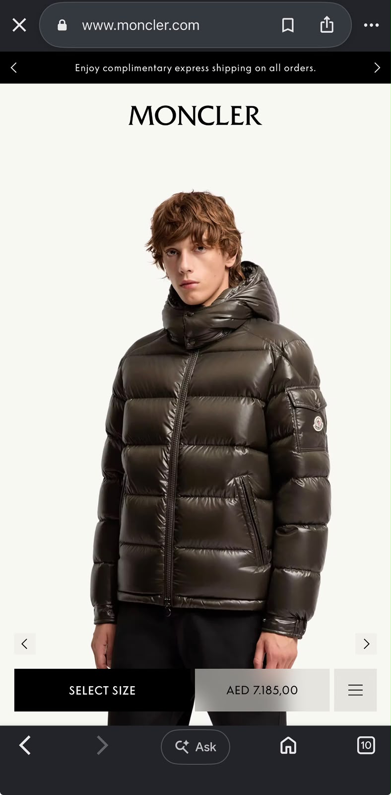 Moncler Maya Puffer Jacket - Black