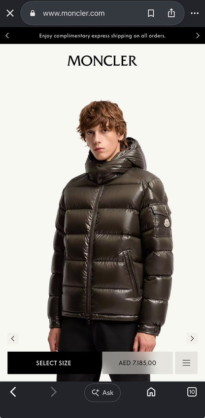 Moncler Maya Puffer Jacket - Black