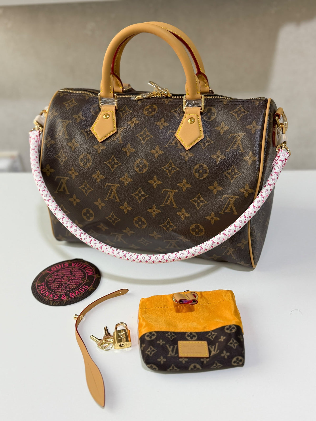 Louis Vuitton Rounded-Handle Handbag - Brown Monogram
