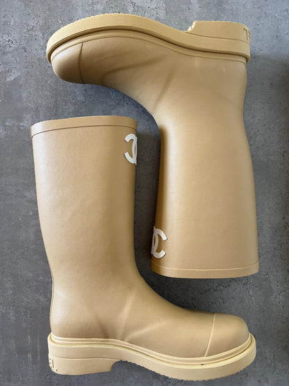 Chanel Boots - Beige