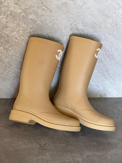 Chanel Boots - Beige