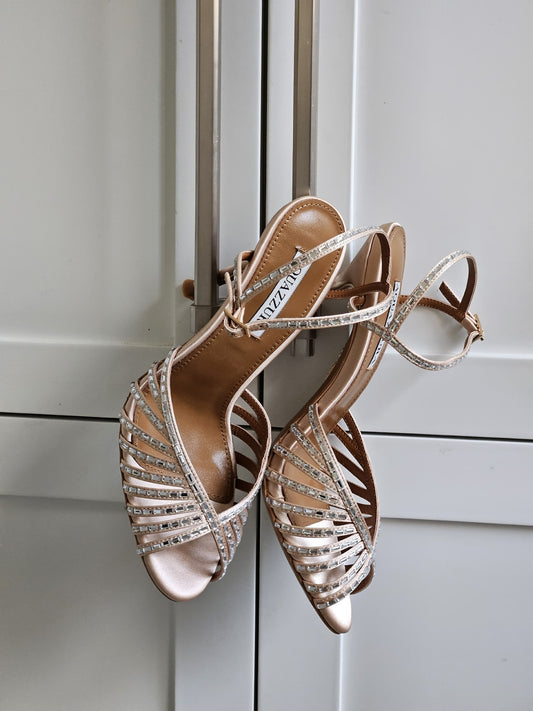 Aquazzura Strappy Heels - Beige
