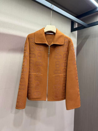Dior Zip-Front Jacket - Brown, White