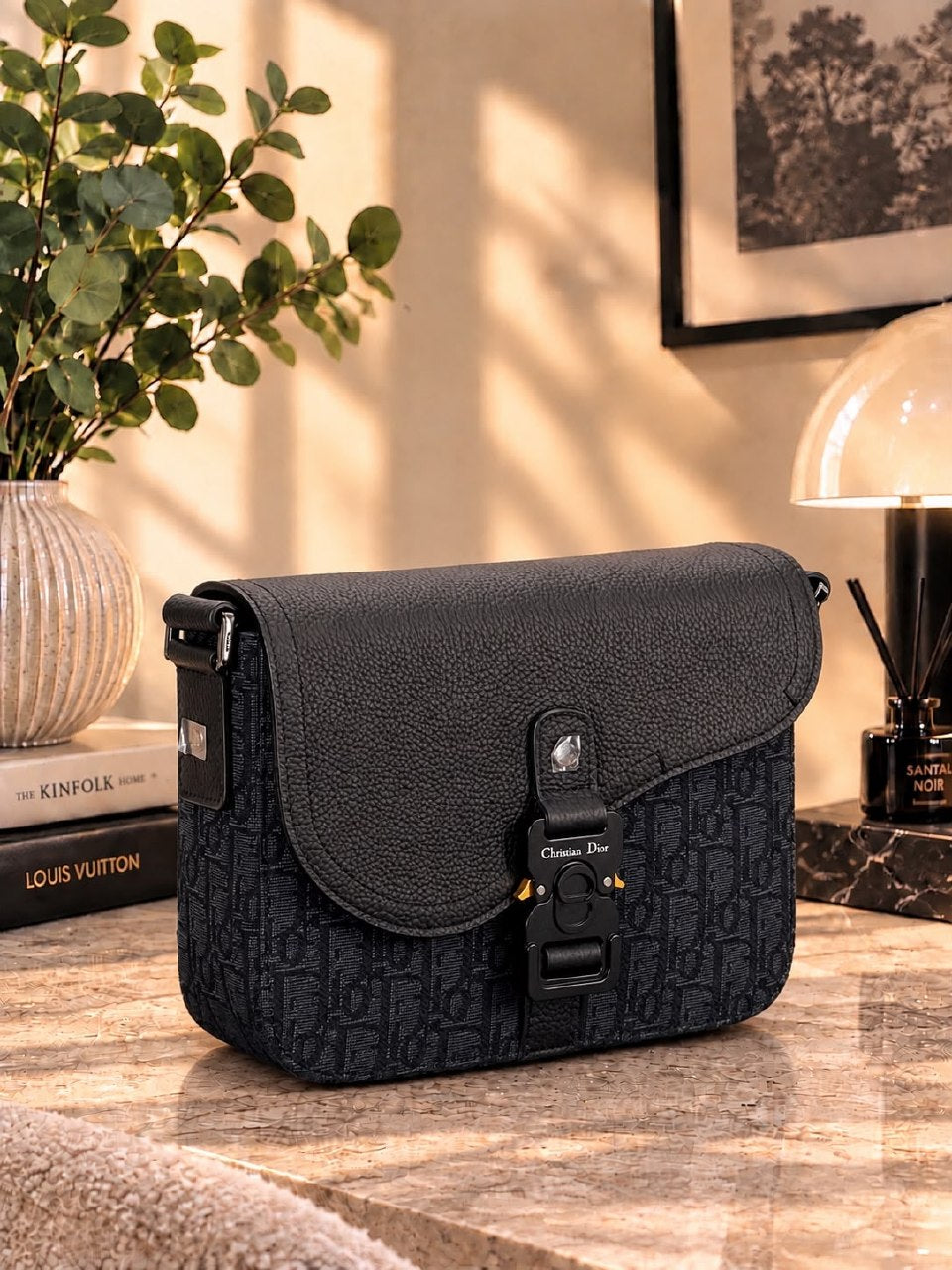Dior Messenger Bag - Navy Monogram