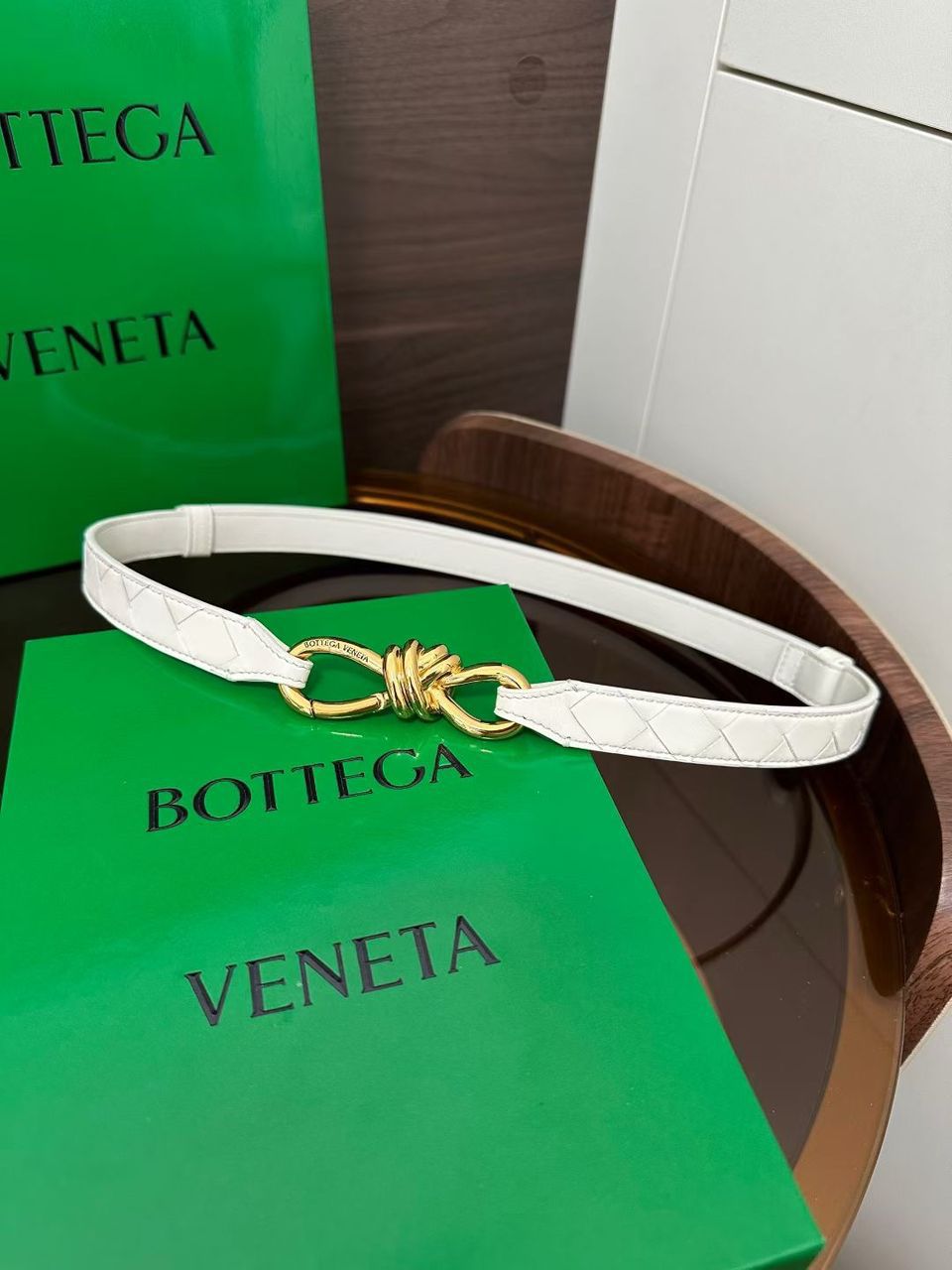 Bottega Veneta Belt - White