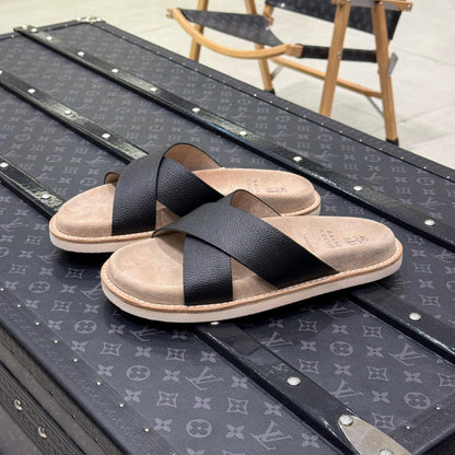 Brunello Cucinelli Slippers - Navy, Green, Black