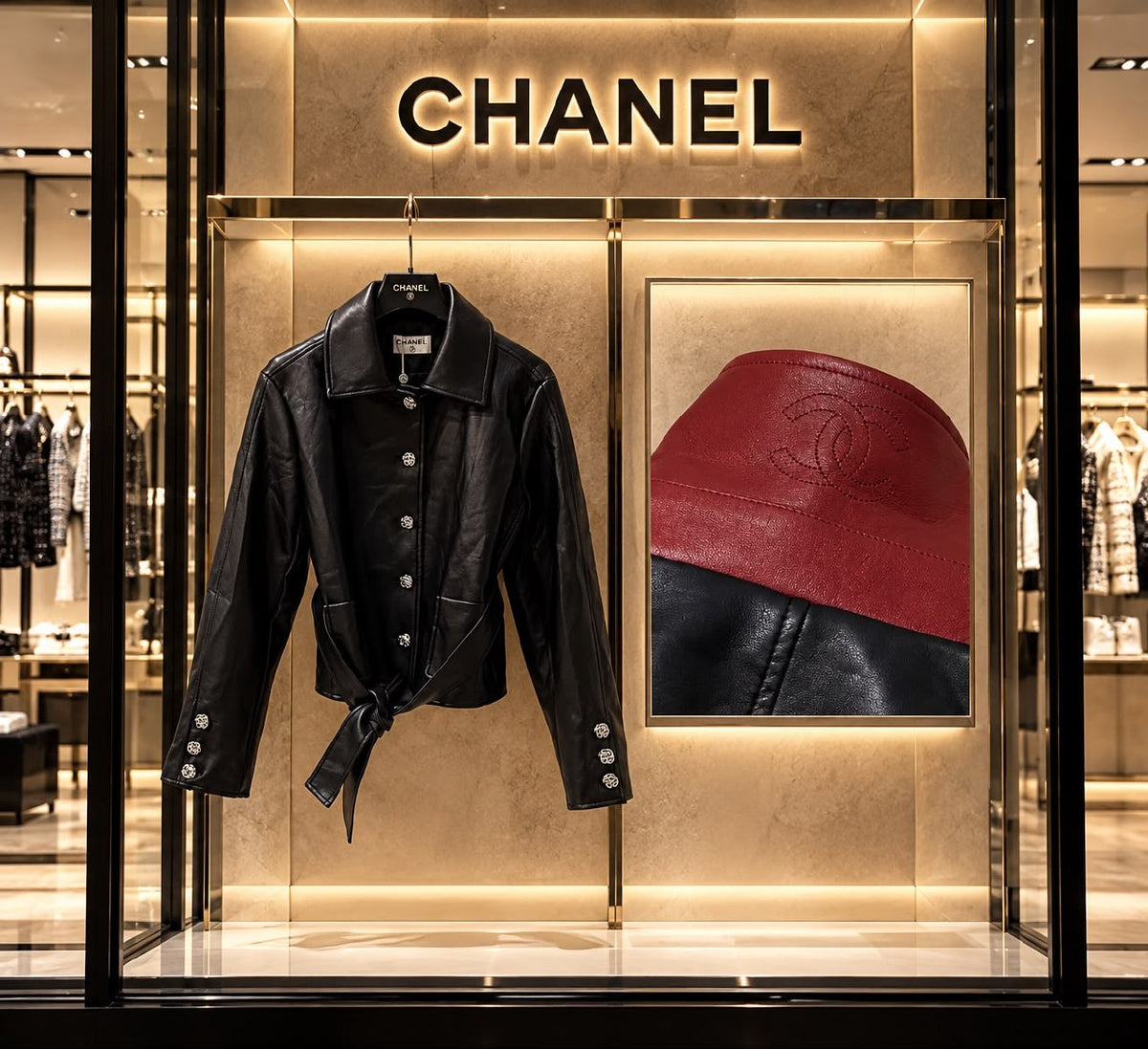 Chanel Belted Jacket - Black