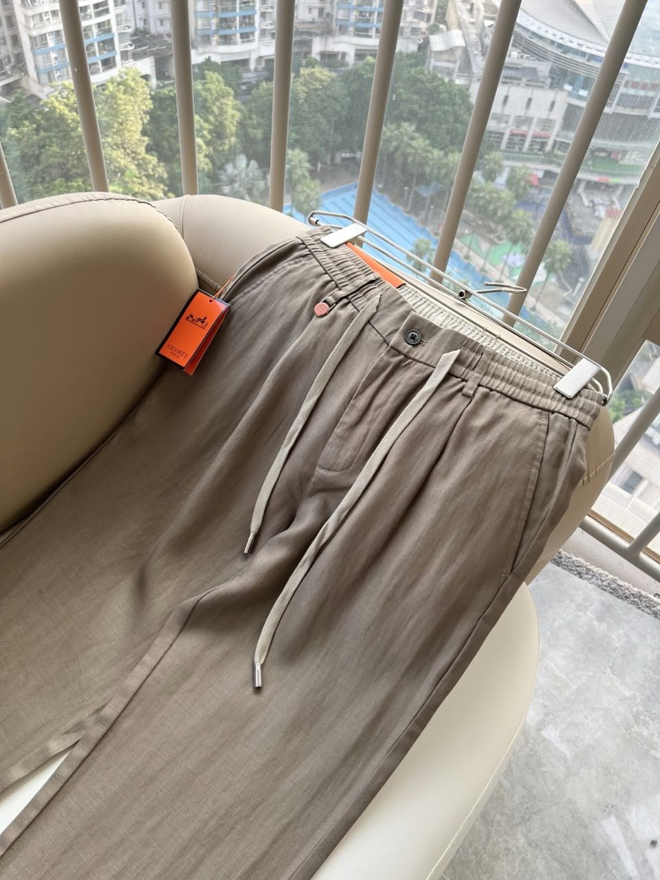 Hermès Pants - Brown, White, Navy