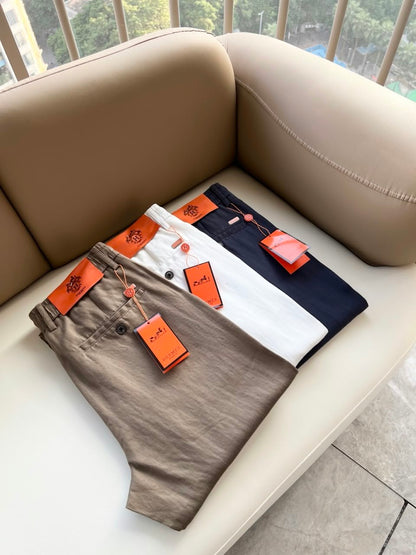 Hermès Pants - Brown, White, Navy