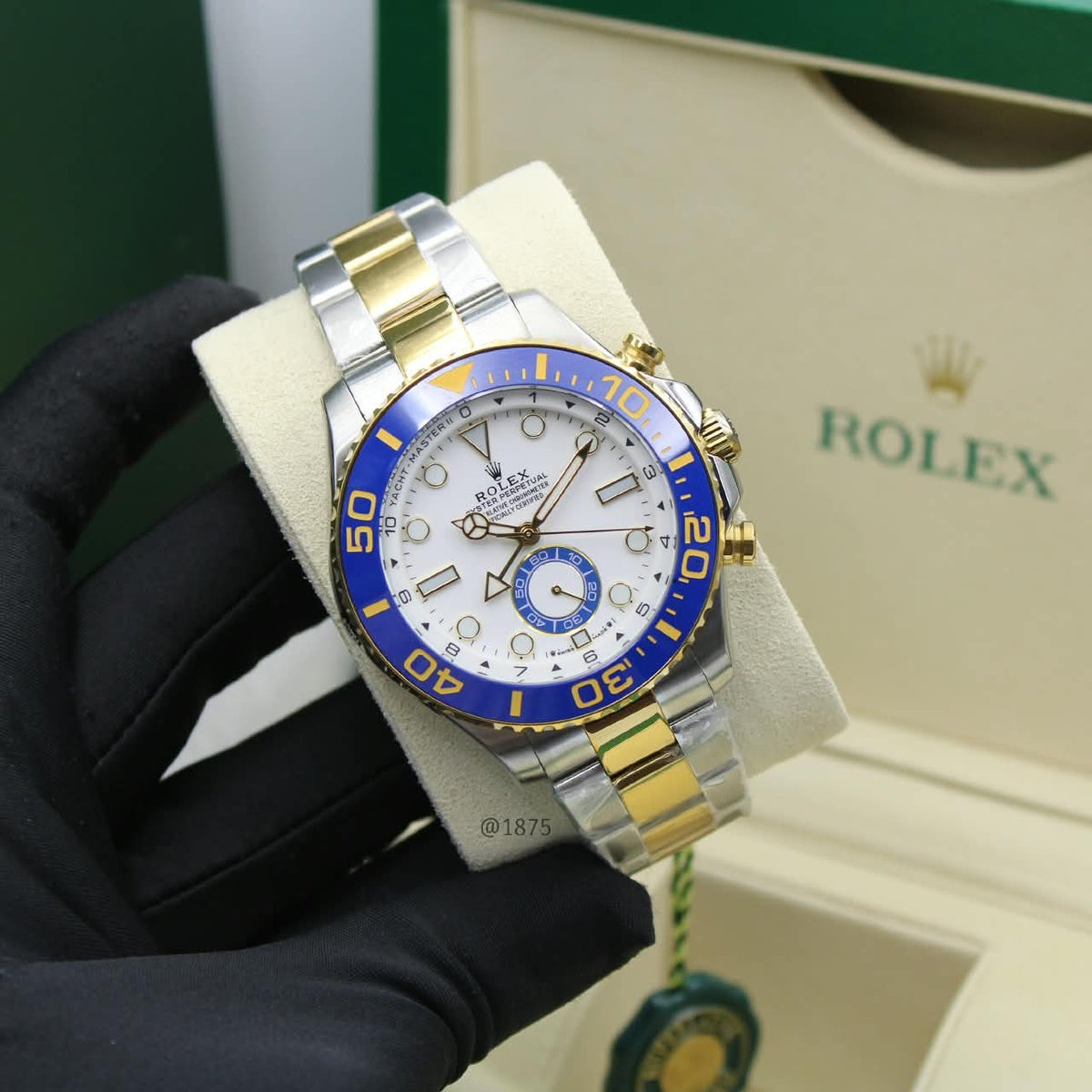 Rolex Watch - Silver & Gold & White