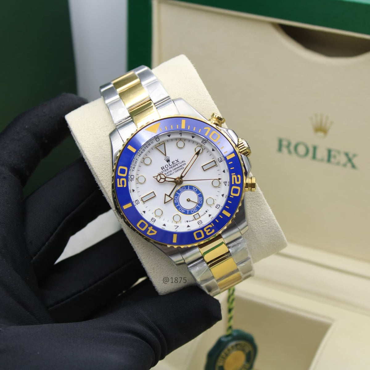 Rolex Watch - Silver & Gold & White