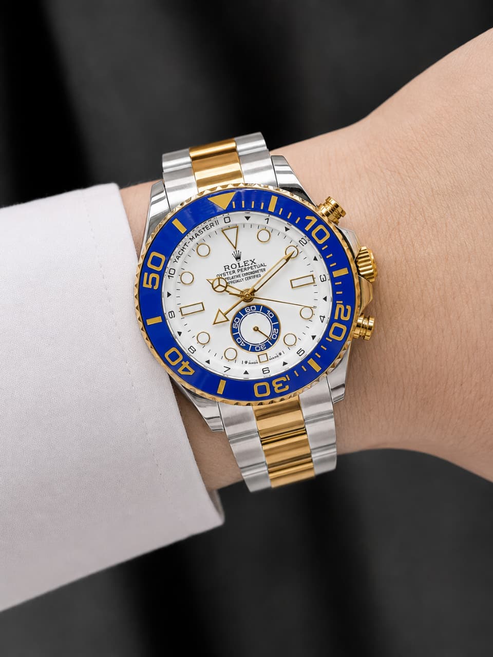Rolex Watch - Silver & Gold & White